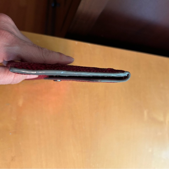 Mz Wallace Red  Sparkle Leather Greta Wallet - Picture 8 of 10